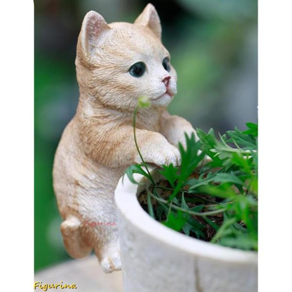 ねこ オブジェ 置物 おしゃれ リビング 寝室 玄関 デスク タイプ1 卓上 北欧 ナチュラル 雑貨...