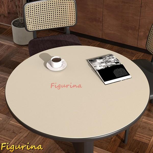 円形 テーブルクロス 50cm PUレザー 撥水 無地 カラー9 PU tablecloth ラウン...