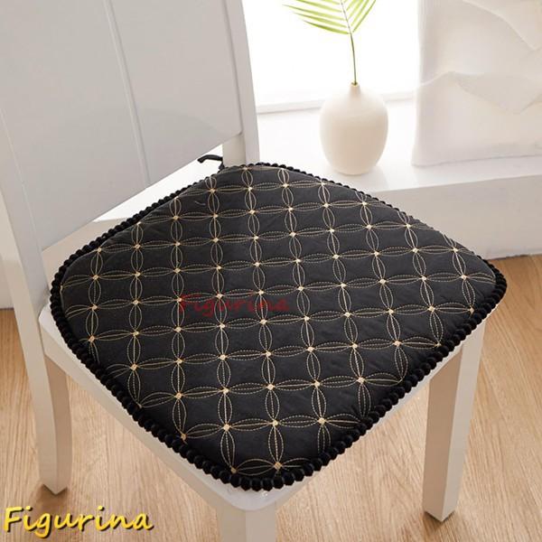 椅子 座布団 クッション チェアパッド 通気 カラー14 クッション すべり止め 45*43cm*4...