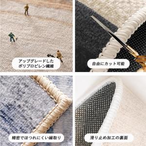 チェアマット 楕円形 デスク下 傷防止 床保護...の詳細画像2