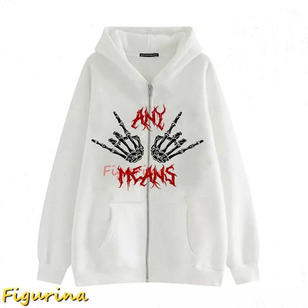 スカルプリント パーカー メンズ トレーナー ジップアップ サブカル フルジップパーカー 長袖 オー...