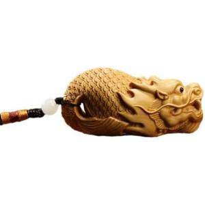 ドラゴンの木彫り 龍の木彫り スワール無垢材 左向き 50cm 竜の木彫り