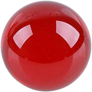多色透明 水晶玉 水晶球 クリスタル クリア ボール レンズボール装飾品(30mm，レッド)