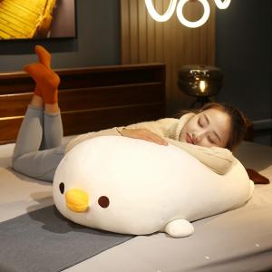 縫い包み 鶏 伏せる姿 丸い 円筒型 眠り枕 ...の詳細画像2