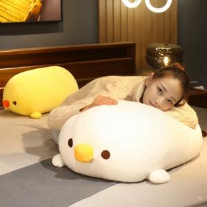 縫い包み 鶏 伏せる姿 丸い 円筒型 眠り枕 ...の詳細画像5