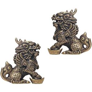 風水 開運 置物 銅器 ミニ麒麟 雌雄セット6cm : 仏像と縁起物の専門店