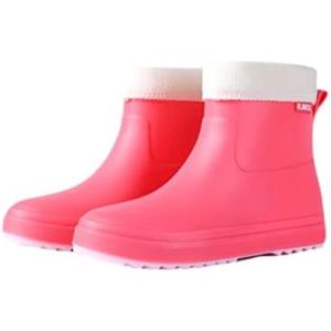 レインブーツ レディース ショート丈 軽量 ラバーブーツ 無地 防水加工 雨靴 防滑 履きやすい 長...
