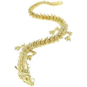中国風水 ドラゴン 手作り 真鍮 ドラゴン 像 年 の ドラゴン 彫刻 金色 富 ドラゴン 置物 干支 ドラゴン 家庭用 お守り 置物
