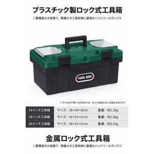 工具箱 小型 多機能 収納ケース 頑丈 PP素...の詳細画像5
