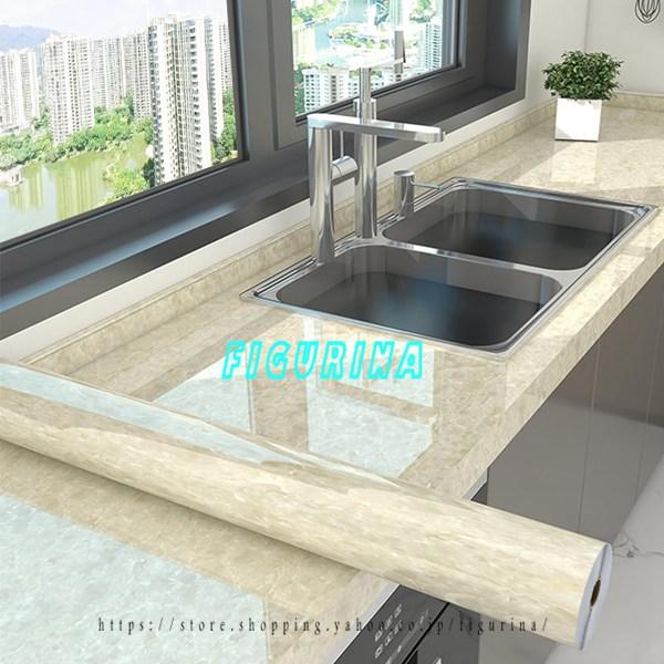 大理石シート 壁紙シール 厚手 リメイクシート 大理石調 カッティングシート はがせる インテリアシ...