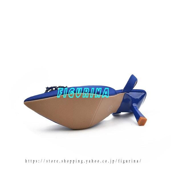 ラインストーン レディース パンプス ハイヒール ピンヒール キャバサンダル 大きいサイズ キラキラ...