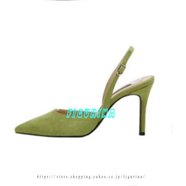 ミュール ヒール6cm 歩きやすい レディース 痛くない 前かぶり スエード 低反発 ノンスリップ ...