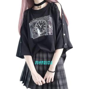 Tシャツ レディース 半袖 地雷系 ティーシャツ ゆったり 量産型 トップス 夏 黒tシャツ 病みかわいい サブカル系 夏服 ロリーター :  ws0530dy4j5enfb : Figurina - 通販 - Yahoo!ショッピング