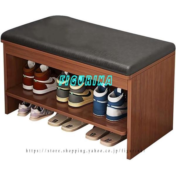 玄関ベンチ 収納 靴ベンチ シューズラック ベンチタイプ シューズベンチ 下駄箱 靴入れ 一物両用 ...