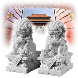 石像 石の置物 獅子 置物 オブジェ 彫刻 中国 インテリア 送料無料
