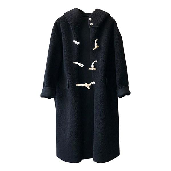 ロングダッフルコート ラシャコート ロングコート レディース オーバーコート 秋冬 長袖 ボタン留め...