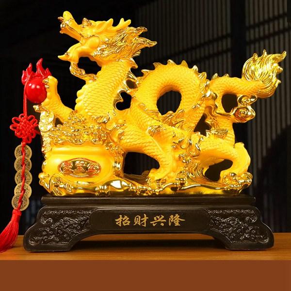 龍の置物ゴールド 風水 昇運金龍 龍神様 開運力 開運 祈願 金運アップ 金運 財運 装飾置物 縁起...
