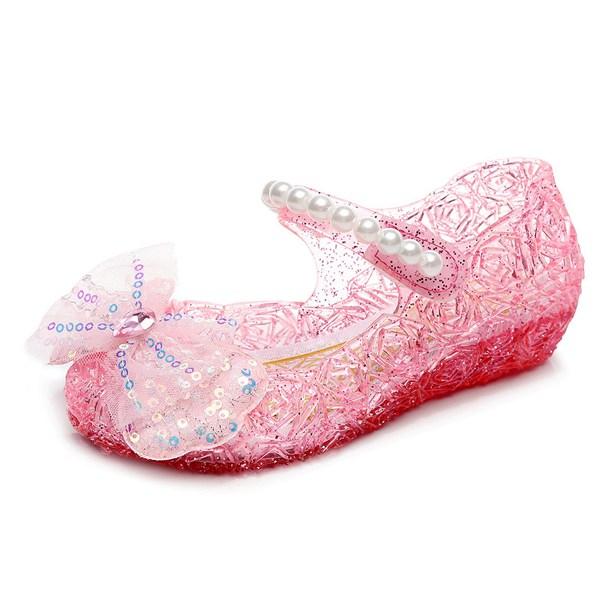 ドレスシューズ 子供 女の子 フォーマルシューズ リポン 蝶結び 真珠飾り フラット 発表会靴 キッ...