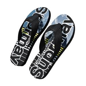 水切れスリッパ ビーチサンダル 27.5cm EVA防臭 英語柄 トイレスリッパ ルームシューズ メンズ トングサンダル 夏靴 やわらか