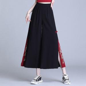 ガウチョパンツ ワイドパンツ スカーチョ 春 ...の詳細画像3