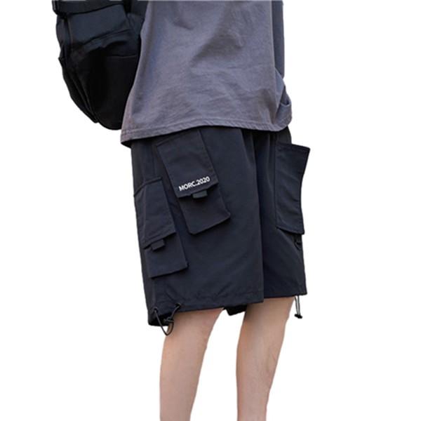 カーゴパンツ 半ズボン メンズ 五分丈 短パン 夏用 春着 裾リブ マルチポケット ひも 大容量ポケ...