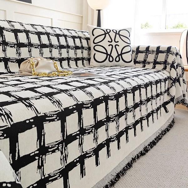 ソファーカバー マルチカバー 多人掛け 北欧風 おしゃれ プリント ブランケット カウチカバー ソフ...