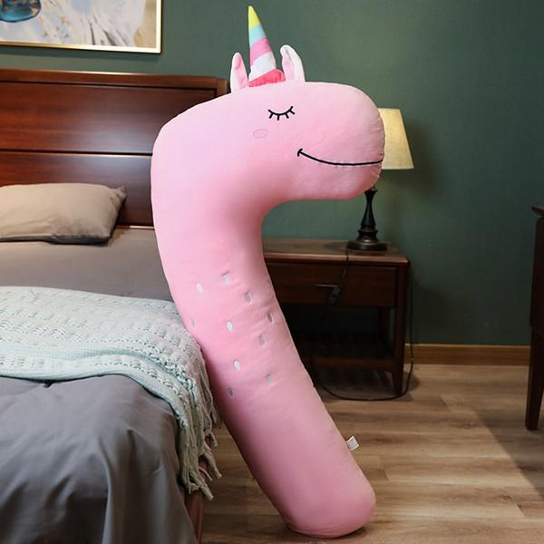 横向き寝 クッション 7字型 L字型全身 在宅ワーク 犬 恐竜 動物 ロングクッション 面白い キャ...