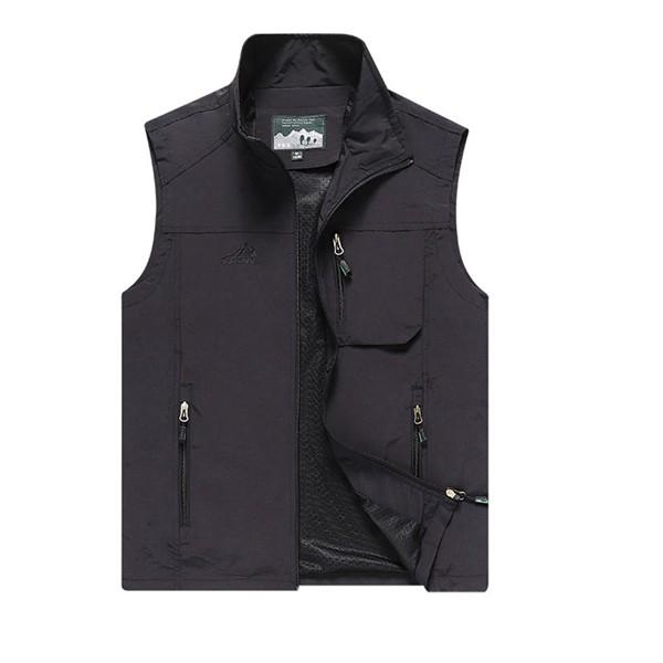 大きいサイズ ジレベスト アウトドアベスト 多機能 サマーベスト メンズ 袖なし 夏秋用 ポケット付...
