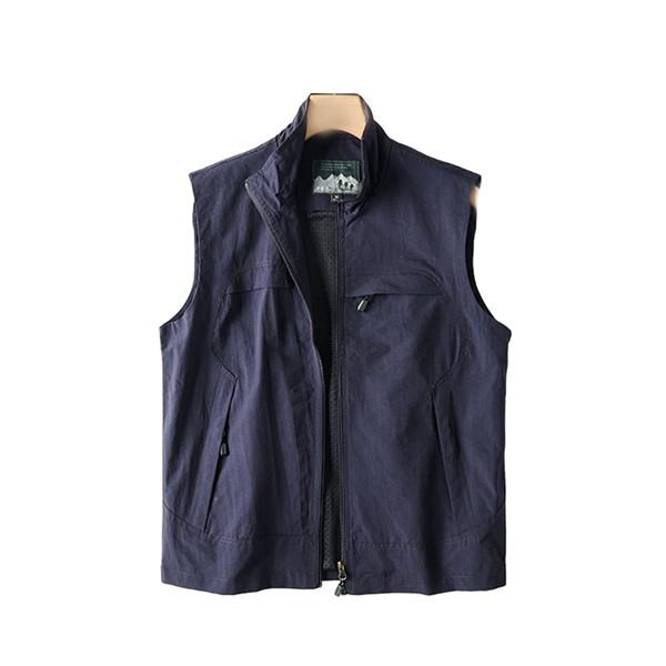 ベスト カメラマンベスト 多機能 メンズ 袖なし 前開き 防水 ジップ ゆったり アウトドアベスト ...