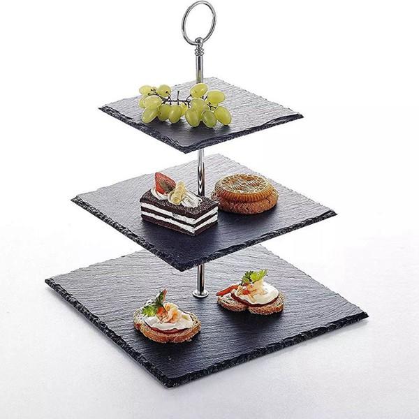 ケーキスタンド アフタヌーンティー コンパクト 果物収納 お菓子皿 デザートトレイ 1段2段3段 イ...