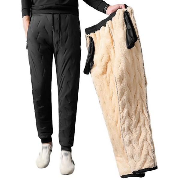 冬用 裏起毛パンツ 暖かい 長ズボン メンズ 厚手 裏ボア 保温防寒 大きいサイズ 着心地よい シル...