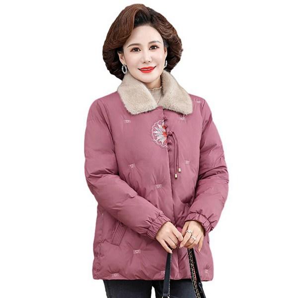 秋冬 保温ジャケット あったかコート 防寒着 ファー襟 おしゃれ ブルゾン 婦人服 中綿入り 裏ボア...