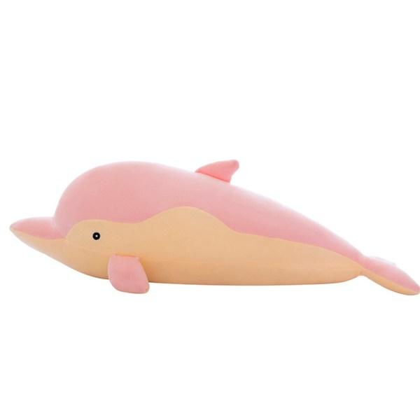 イルカ ドルフィン 縫いぐるみ 縫い包み 海洋生物 魚 ピンク ブルー 50cm 身長い 抱き枕 ロ...