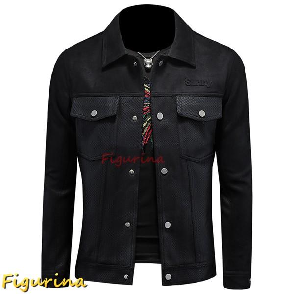 アメカジジャケット ショートジャケット メンズ 長袖 春秋 スエード ヴィンテージ スプライス アウ...