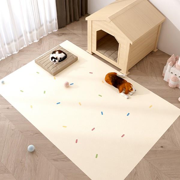 ペットマット ペット用ベッドマット pvc 猫犬用 おしっこマット 可愛い柄 滑らない 設置簡単 防...