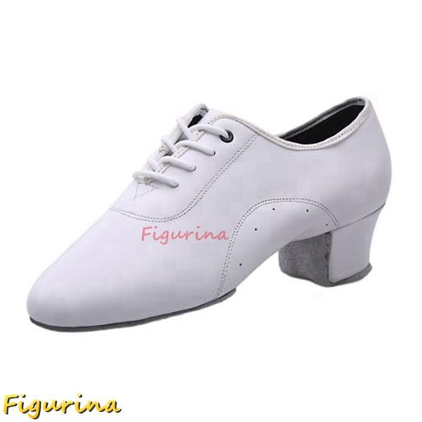 メンズ ダンスシューズ ダンス靴 本革 男性用 大きいサイズ スプリットソール 通気 4.5cmヒー...