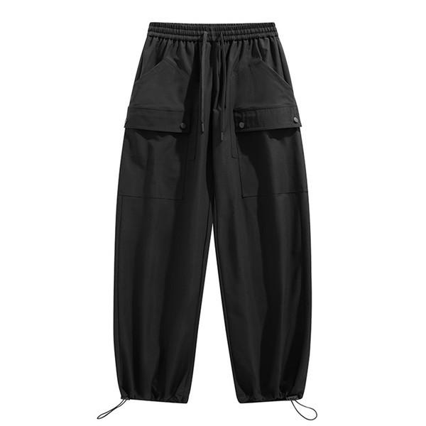 カーゴパンツ メンズ ロングパンツ テーパードパンツ リラックス ウエスト紐付き ドローコード カジ...