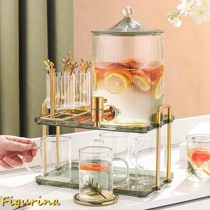 ホットドリンクケース ガラス扉付き ドリンクサーバードリンクサーバー ガラス 大容量 3L/5L 冷水筒 密閉