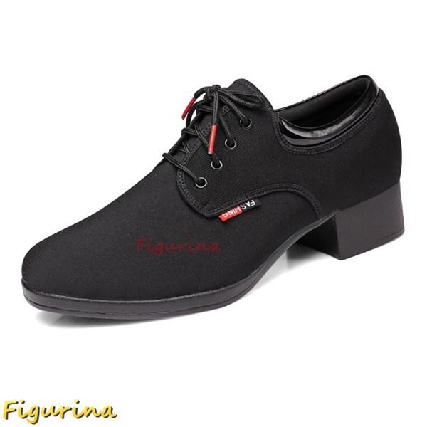 メンズ ダンスシューズ ダンス靴 男性用 3.5cmヒール オックスフォード布 ポリウレタンソール ...