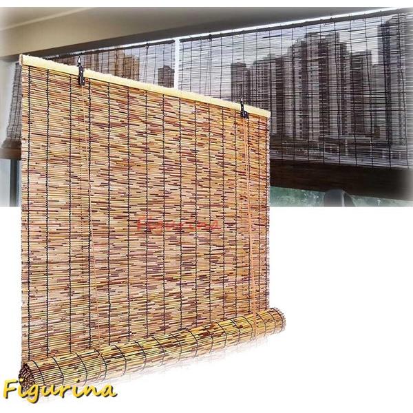 室内 簾 竹ロールアップ 葦のカーテン 長さ 80/100/120/150/165/220/240/...