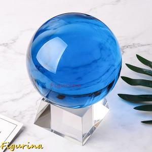 水晶球　約1.5kg 10㎝ 水晶玉 人工（溶錬）100mm 回転台座付き 風水 占い パワーストーン