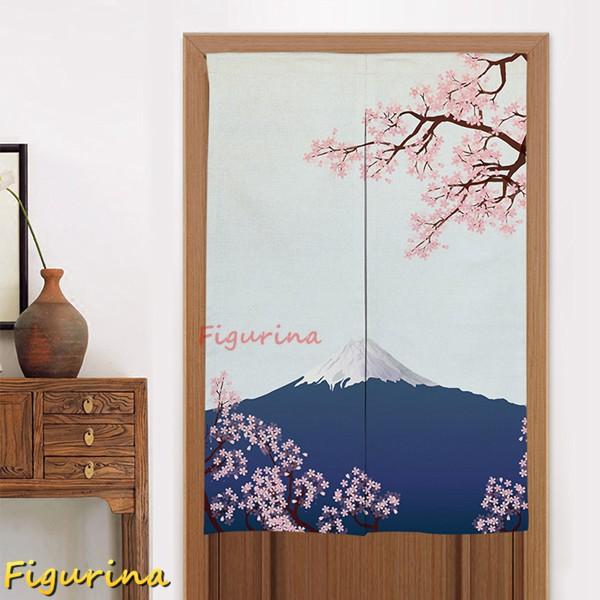 和風 のれん 暖簾 オシャレ 和柄 浮世絵 鯉 桜 鶴 風水 縁起物 富士山 開運 鯉のぼり 遮光暖...