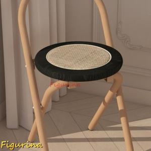 イケア（IKEA） バースツール 背もたれ付き 折りたたみ式 ホワイト