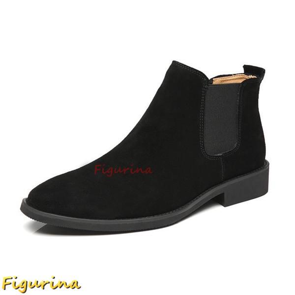 ショートブーツ チェルシーブーツ スエード レザー 本革 カジュアルシューズ メンズ レディース サ...