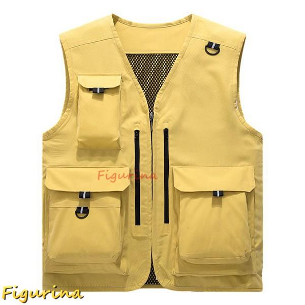 アウトドアベスト フィッシングベスト メンズ マルチポケット 春夏秋 袖なしジャケット ジレ カメラ...