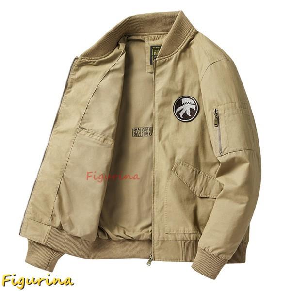 フライトジャケット コート ミリタリー メンズ 長袖 ショート M〜4XL 立ち襟 ジップアップ ポ...