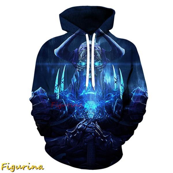 パーカー メンズ ジャージ プルオーバー おしゃれ 3Dプリント 髑髏 スカルヘッド 春秋 ストリー...