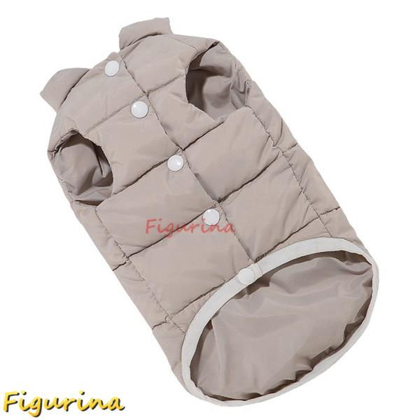 ダウンジャケット 犬服 猫服 80%アヒル羽毛 ナイロン生地 秋冬 ダウンベスト ダウンコート ボタ...