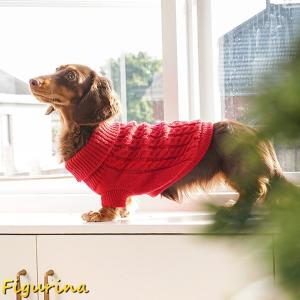 犬服 猫服 秋冬 犬の服 秋 冬 子犬服 レッ...の詳細画像3