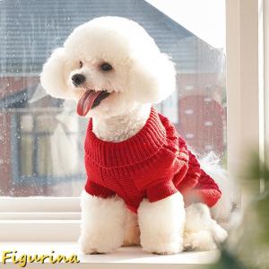 犬服 猫服 秋冬 犬の服 秋 冬 子犬服 レッ...の詳細画像5